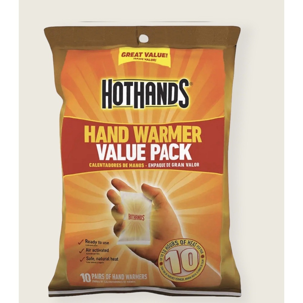 HOTHANDS Hand Warmer Value Pack.. 10 pairs of hand warmers